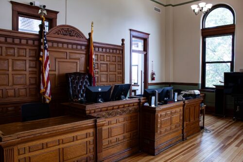 inside of court room
